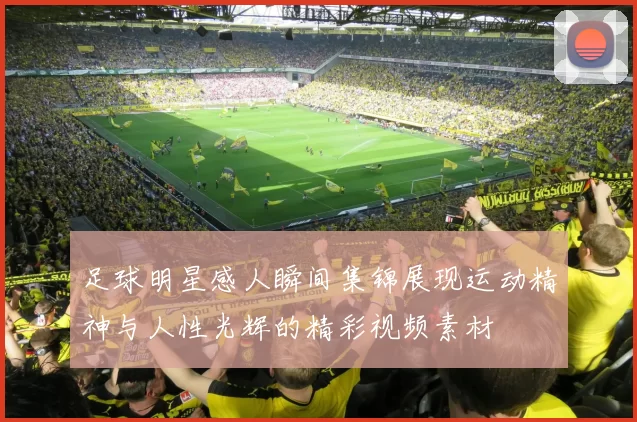 足球明星感人瞬间集锦展现运动精神与人性光辉的精彩视频素材